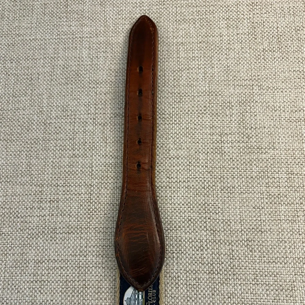 Olde Florida Golf Club Naples - Ribbon Belt YRI Designs Size 36 Preppy Golf
